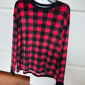 Kensie Red and Black Plaid Shirt, Size S, Like New condition.